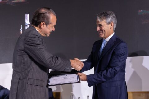 Presentation of awards to Guillermo Torre Amione and Francisco Moreno Sánchez